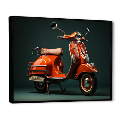 «Retro Scooter Adventure II», reproduction sur toile