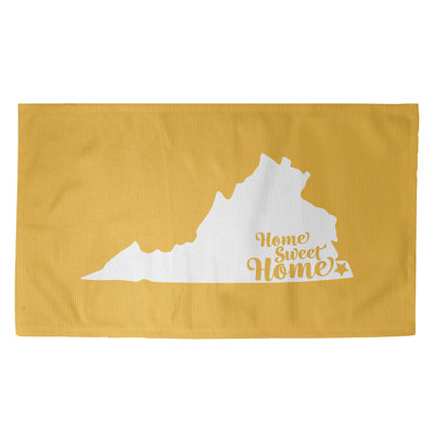 Tapis jaune Home Sweet Norfolk