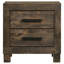 Table de chevet 2 tiroirs Rustic Brown