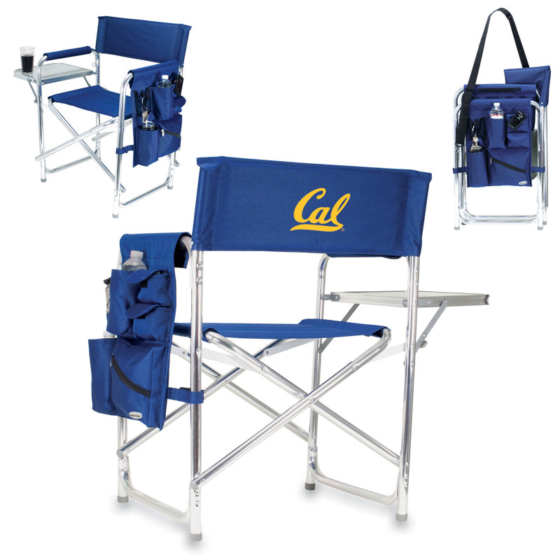 Chaise de réalisateur pliante Sports, Marine, Golden Bears de l'Université de Californie, Berke