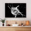 Grande fleur, aquarelle, rose, pétales de fleurs, éclaboussures, décor moderne, photo noir et blanc, grande impression sur toile-101092595