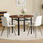 Ensemble de table de salle à manger 5 pièces, table de salle à manger ronde avec 4 chaises pour la salle à manger-668334269-668334259
