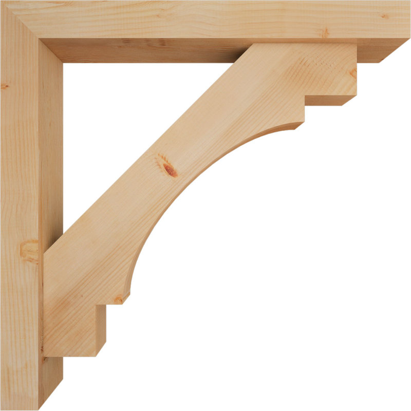 Support Merced Block avec support décalé, 38 x 38, Sapin Douglas de l 5 1/2 po (lisse)