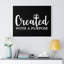 Created with a Purpose 1 Piece Wrapped Canvas Wall Art-740970494