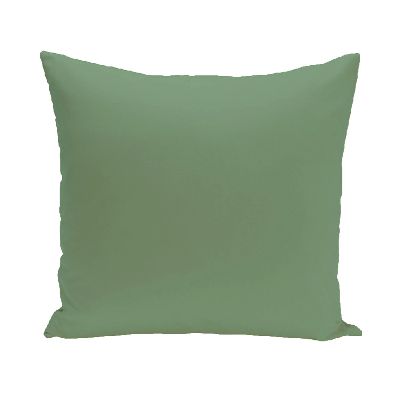 Reversible Throw Pillow, 16" H x 16" W, Summer Green