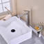 Robinet pour salle de bain à poignée simple, robinet de lavabo en nickel brossé