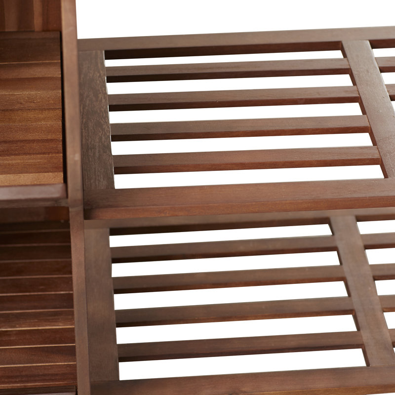 13 Pair Solid Wood Shoe Rack