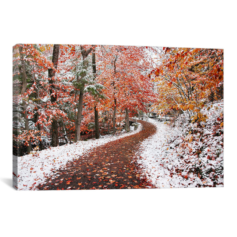 « two seasons » par reproduction de photo sur toile tendue Ben Heine, H 40 po x l 60 po x P 1,5 po, Toile tendue