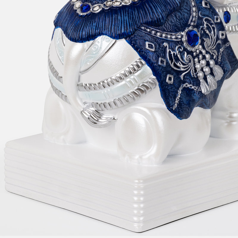 Mignon serre-livres éléphant pour tablettes, Bleu
