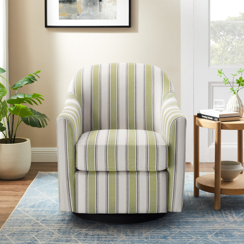 Fauteuil d'appoint pivotant 29,92 po, Lin vert