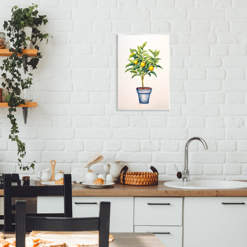 Plaque murale Citrus Serenade Plant, design par Andrea Haase, H 15 po x l 10 po