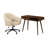 Lachone Writing Desk Office Set with Chair-106892109
