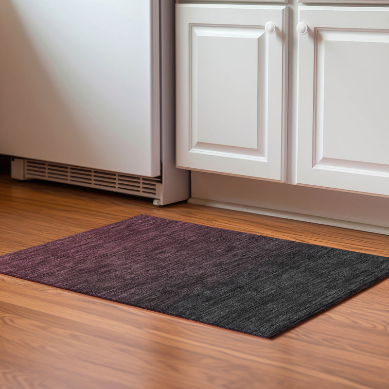 Tapis Prlot Merlot de qualité supérieure lavable à la machine, Rectangle 1 pi 8 po x 2 pi 6 po