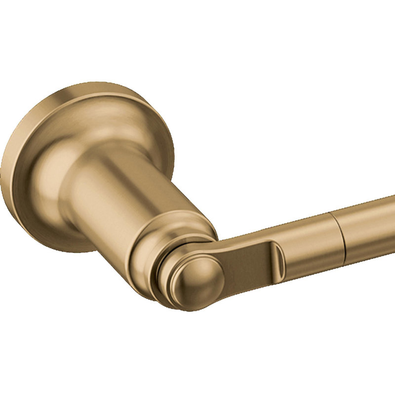 Delta Saylor Wall Mounted 24" Towel Bar in Matte Black, Champagne Bronze
