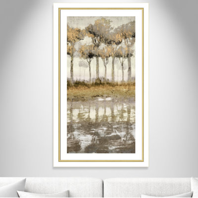 Frederike 'Mozambique III' Framed Acrylic Painting Print