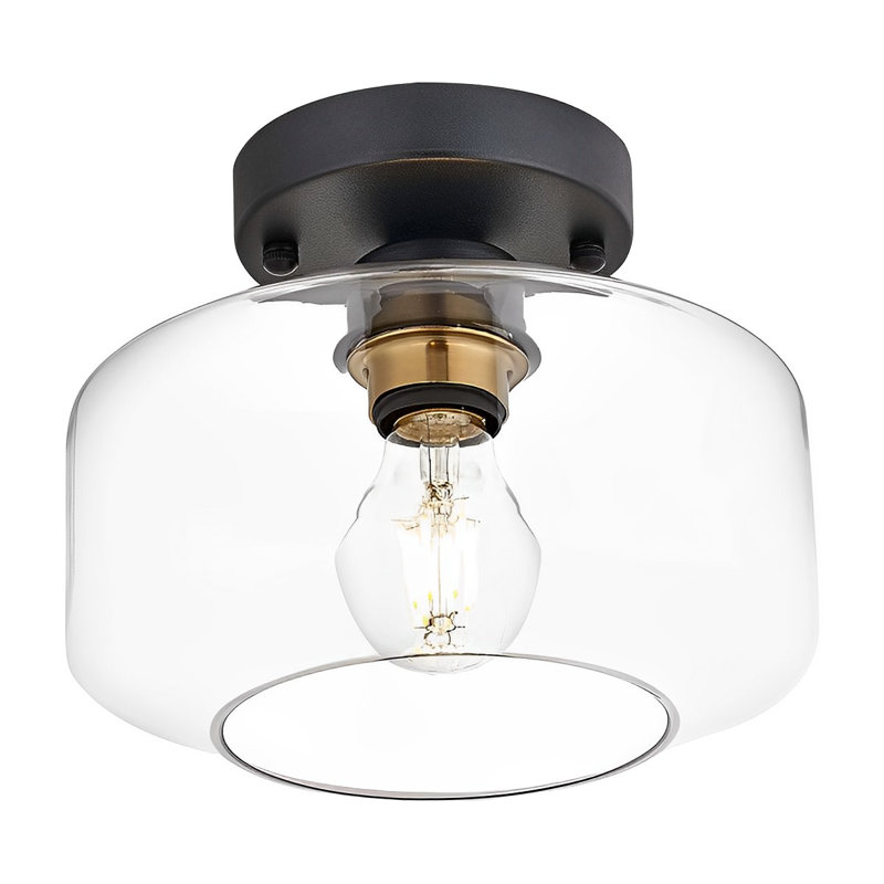 Hallberg Glass Flush Mount