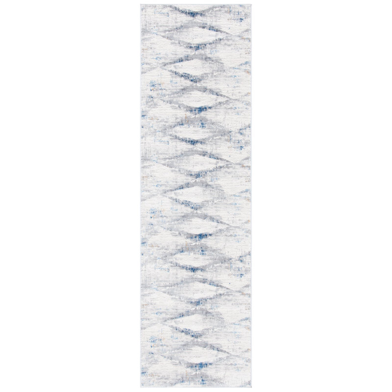 Tapis en coton Amelia, Tapis de couloir 2 pi 3 po x 8 pi