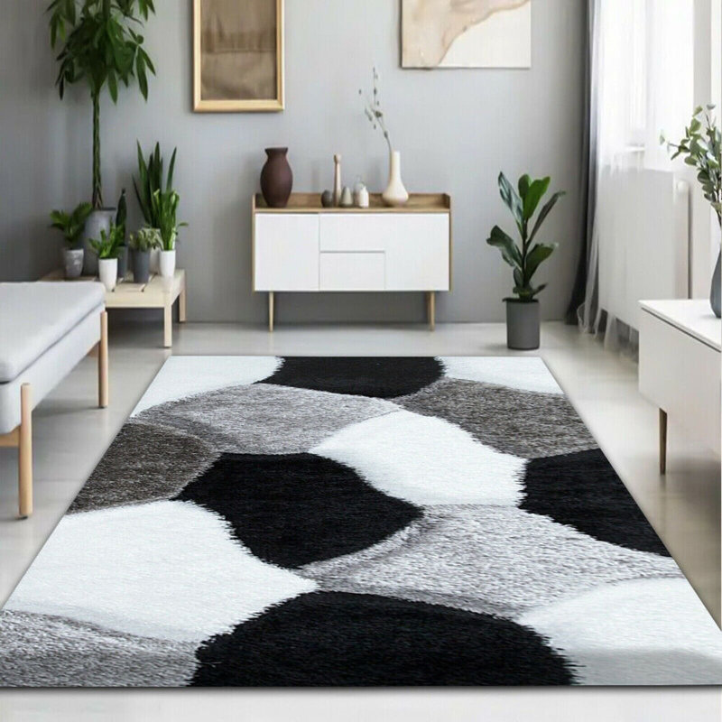 Bedad Geometric Machine Tufted Indoor / Outdoor Area Rug, Rectangle 160 x 230cm