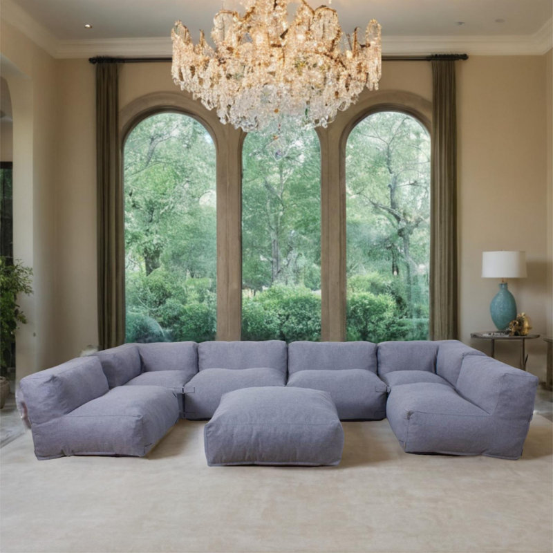 Muemil Boneless 7 - Piece Upholstered Sectional