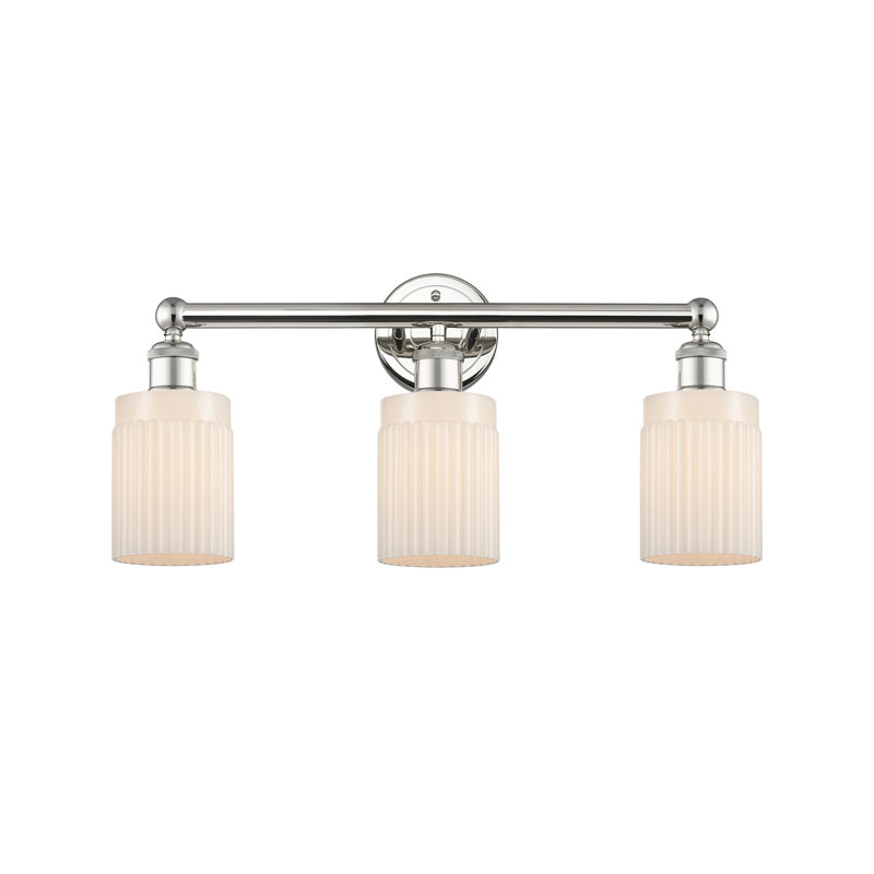Kamena 3 - Light Dimmable Vanity Light, Matte White, Polished Nickel
