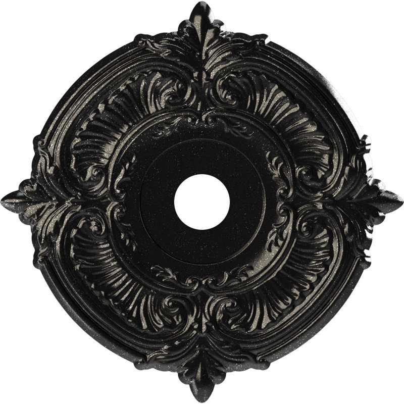 Médaillon de plafond en PVC thermoformé Attica, 19" OD, Galaxie métallique texturée