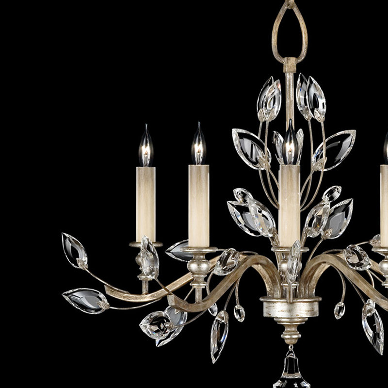 Lustre rond en cristal 32 po Laurel