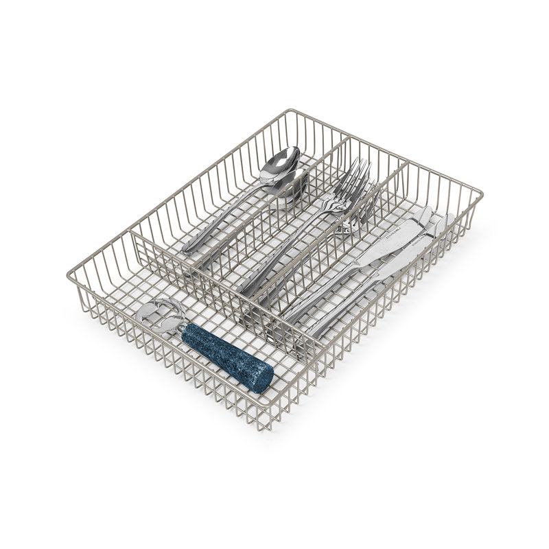 Albie Metal Rectangle Flatware Caddy