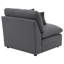 Fauteuil rembourré Jaquan gris anthracite-106885649