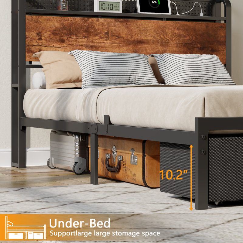 Ensemble de chambre à coucher 3 pièces, Double, Black Oak