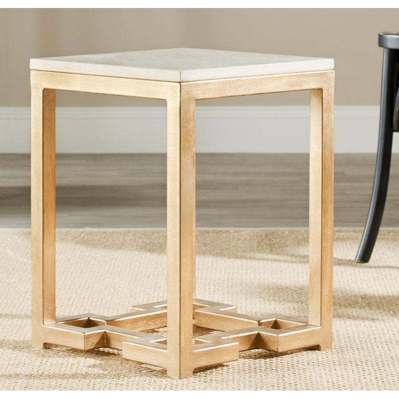 Marble Top End Table