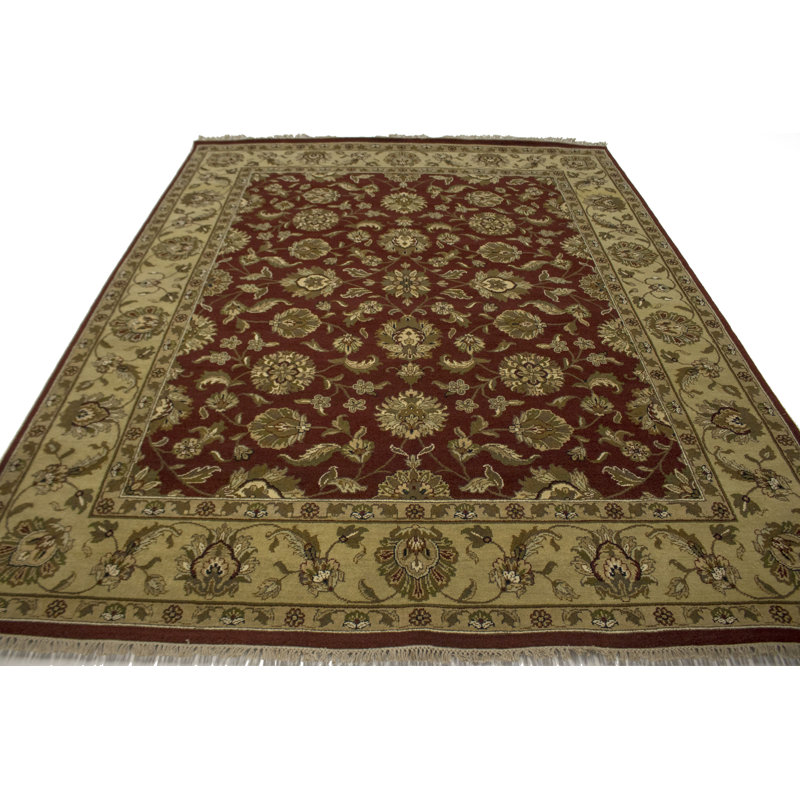 Tapis oriental rouge traditionnel 8 x 10 Enrico Kashan