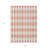 3' X 5' Salmon And Ivory Geometric Washable Indoor Outdoor Area Rug
