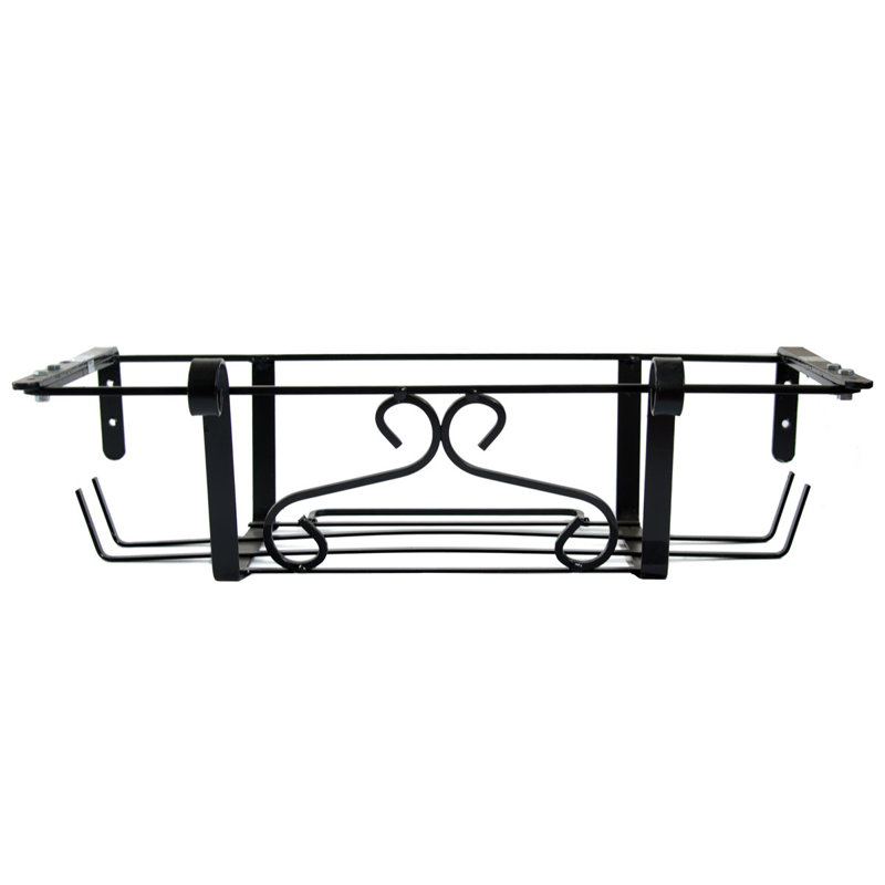 Heracleitus Metal Railing Planter, 17.50cm H x 83.00cm W x 28.50cm D