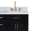Meuble-lavabo simple en bois massif 36 po Tidworth avec plateau en marbre de Carrare 1,5 po-1551085373-1546052621-1546052620