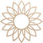 Médaillon de plafond en bois Daisy-59356317-59356296