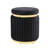 Tova Upholstered Ottoman With Gold Trim-2112615050
