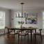 5 Light Chandelier In Matte Black Finish