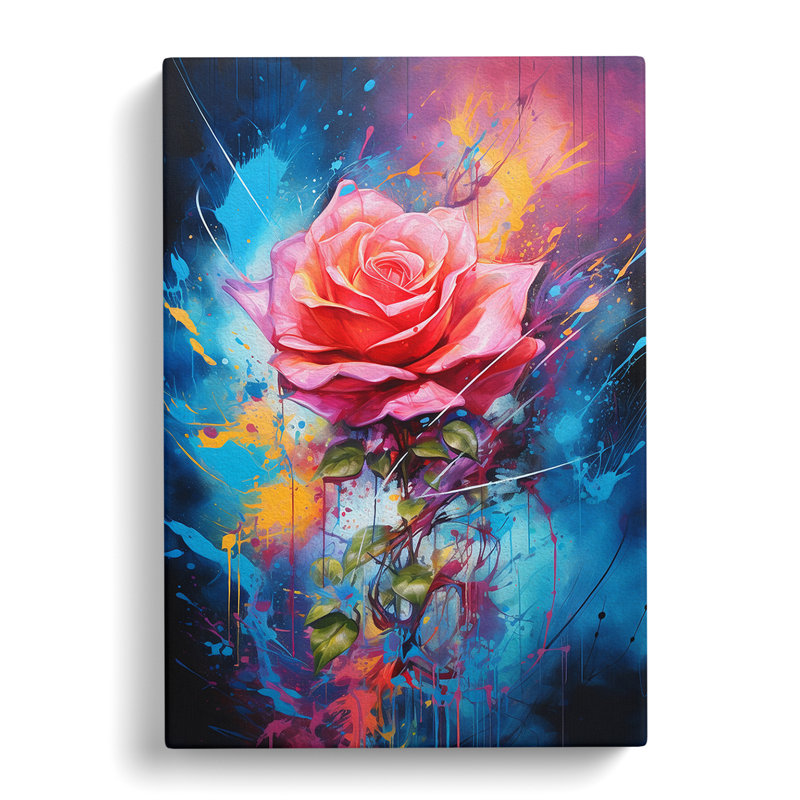 Rose Action No.3 - Wrapped Canvas, 76cm H x 50cm W x 3cm D