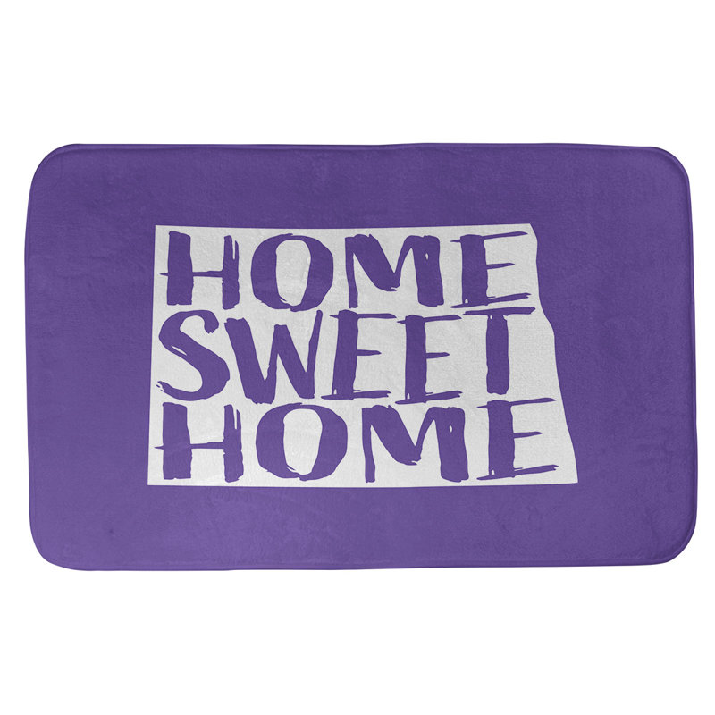 Tapis pour salle de bain north dakota home, l 21 po x L 34 po, Mauve
