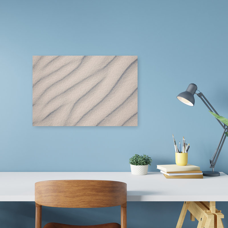 Desert Sand Ripples Abstract Organic Serene Beach Nature Wall Art Print, 30.48cm H x 45.72cm W