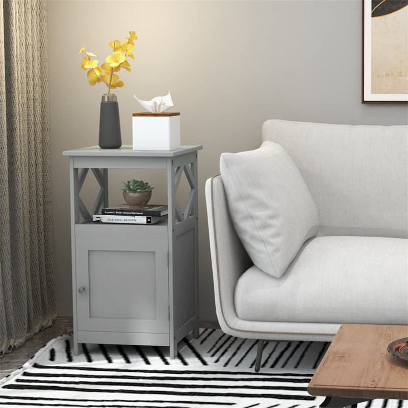 Freestanding Bathroom Cabinet, Gray