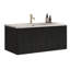 Meuble-lavabo moderne 36 po - Chêne noir rayé, lavabo en céramique blanche, transformation flottante pré-assemblée intégrée sans soudure-1593553307-1593553306