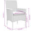  Chaise de jardin noire, blanc crème