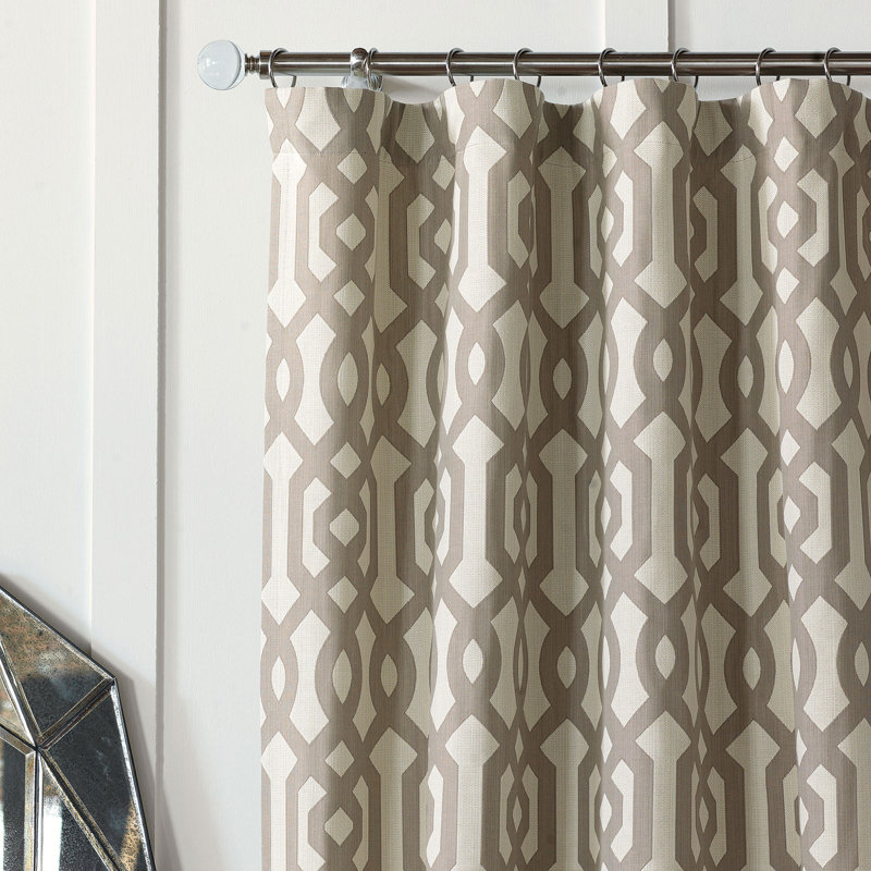 Rayland 100% Cotton Room Darkening Curtain Single Panel, 96" W x 120" L