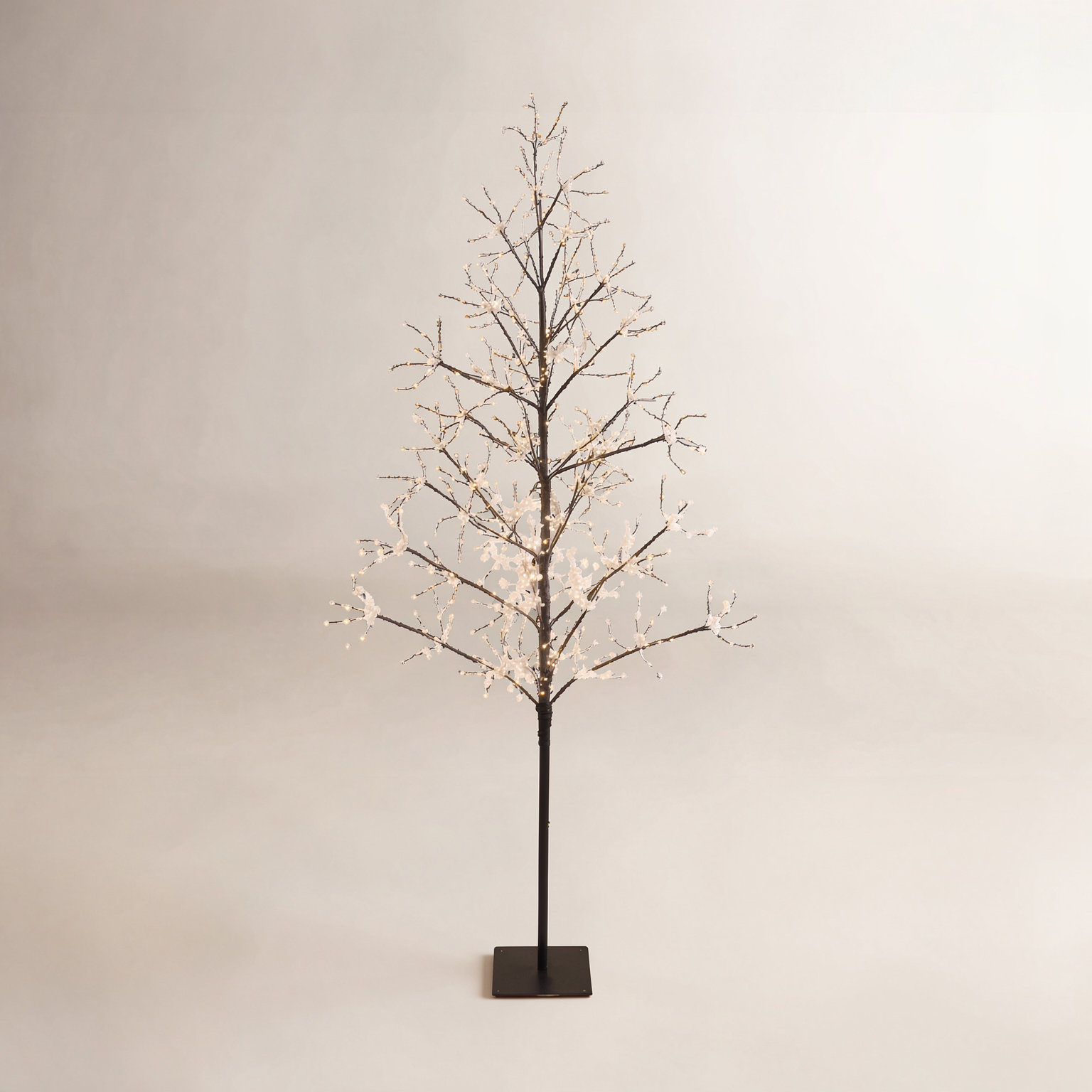 Black Fairy Light Tree, 84" H x 42" L x 42" D