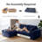 Corduroy Cloud Modular Couch,4-in-1 Flexible Combination Sectional Compression Sofa-1229887470-1211198173