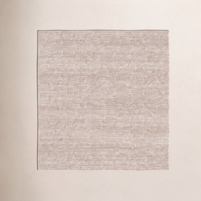 Elle Beige Hand-Woven Wool Rug