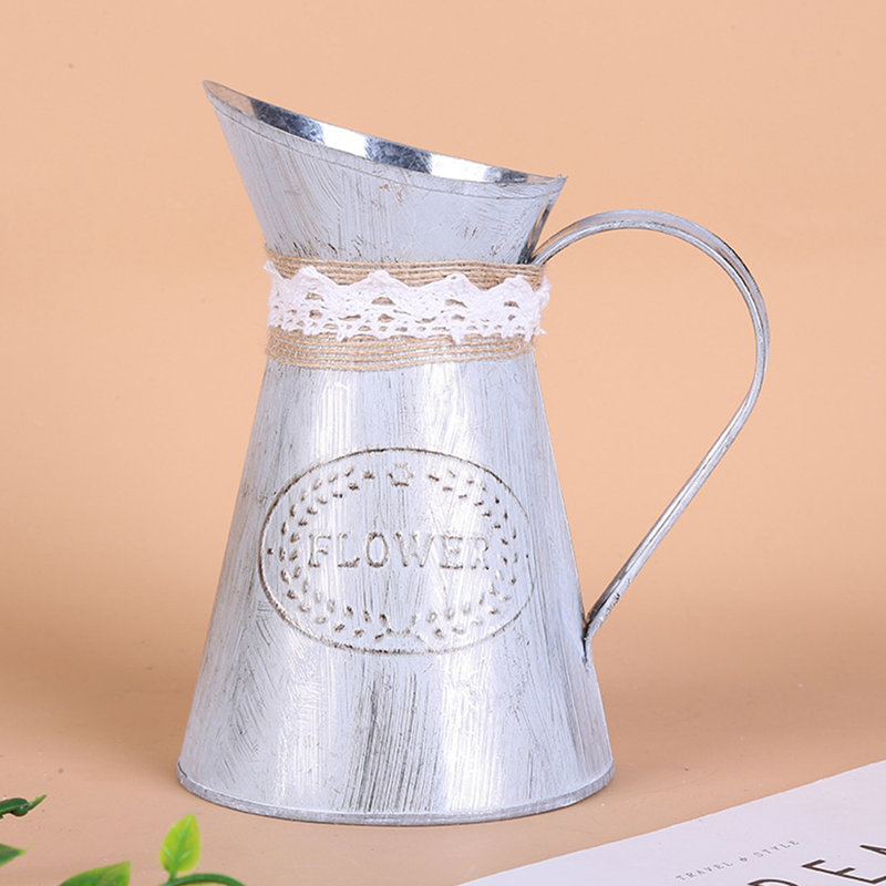 Shabby Handmade Metal Table Vase