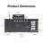 46" 4-Burner Gas Grill Outdoor Kitchen with Fridge, Rotisserie & Granite Counter