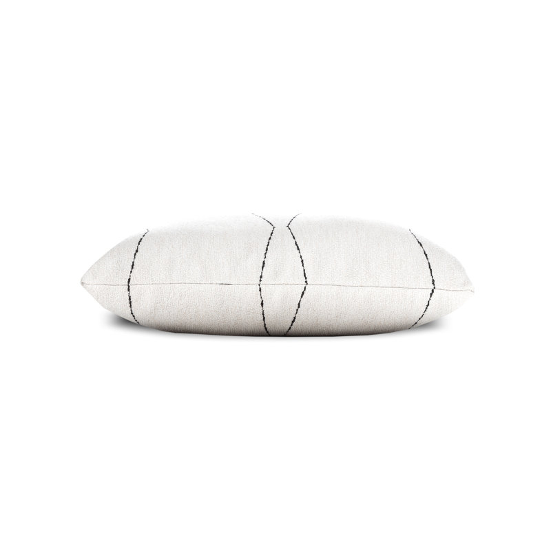 Elevated Sunbrella® Throw Square Indoor/Outdoor Pillow Cover & Insert by Elaine Smith, Ebony, 20"H x 20"W